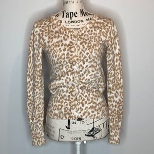Gap Animal Print Cardigan Sweater